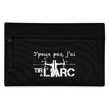 J'peux pas, j'ai Tir à l'Arc - Trousse - noir - Devant