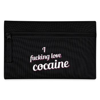 I fucking love cocaine - Federtasche - Schwarz - Vorne