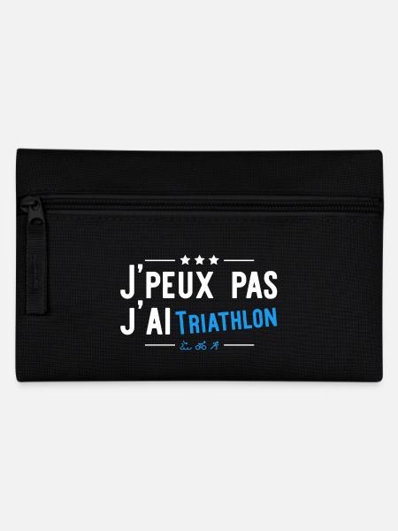 J'ai triathlon t-shirt drole - Trousse - noir