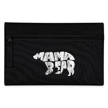 Mama Bear Mama Bär Geschenk Muttertag Mutter - Federtasche - Schwarz - Vorne