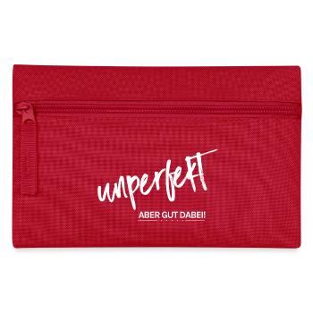 Unperfekt - aber gut dabei! - Federtasche - Rot - Vorne