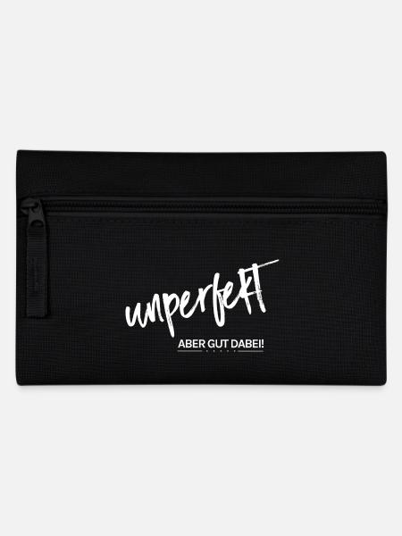 Unperfekt - aber gut dabei! - Federtasche - Schwarz