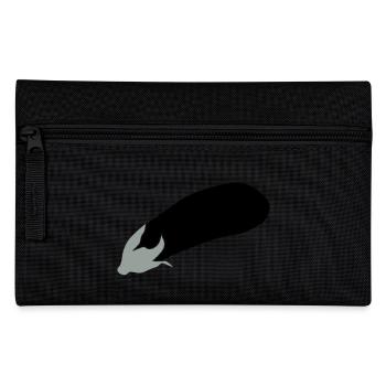 Aubergine - Federtasche - Schwarz - Vorne