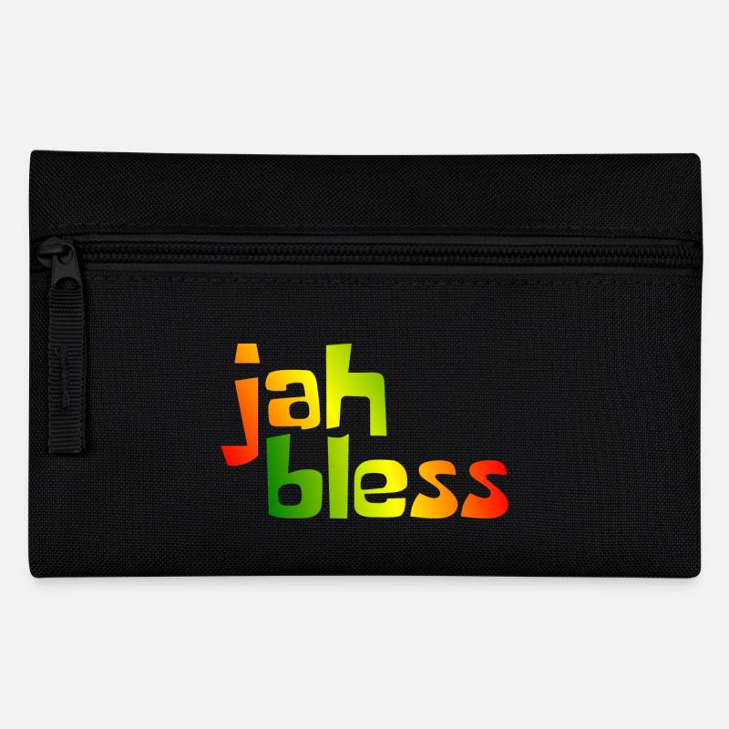 jah bless - Federtasche - Schwarz