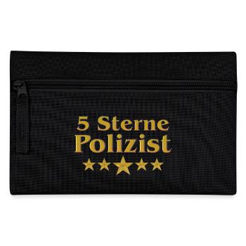 Goldene Serie - 5 Sterne Polizist - Federtasche - Schwarz - Vorne