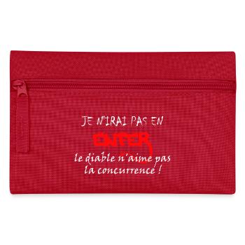 je n'irai pas en enfer - Pencil Case - red - Front