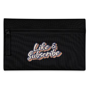 Like & Subscribe 70s Style - Federtasche - Schwarz - Vorne