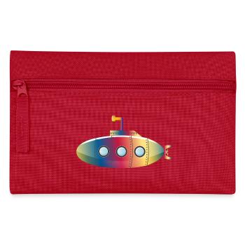 Sous-marin coloré avec hublots - Trousse - rouge - Devant