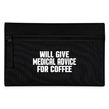 Funny Health Provider Doctor Nurse & Coffee Lovers - Pencil Case - black - Front