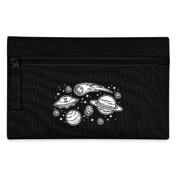 Planets & Aliens, Funny Solar System Science Geek - Pencil Case - black - Front