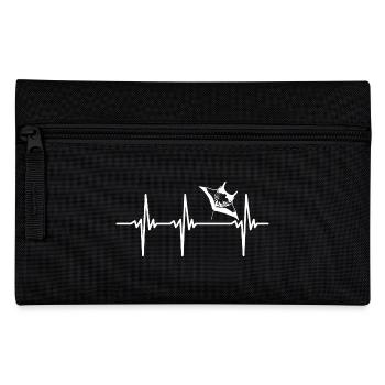 Heartbeat for flying rays - Elegant manta rays - Pencil Case - black - Front