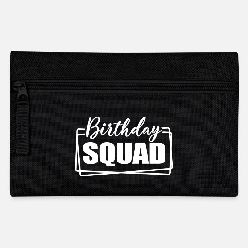 Birthday Squad Matching Gruppe Geburtstagsfeier Geschenk - Federtasche - Schwarz