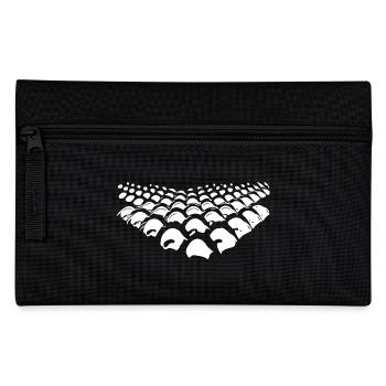 Geometrische Punkte in Pfeil Form - Federtasche - Schwarz - Vorne