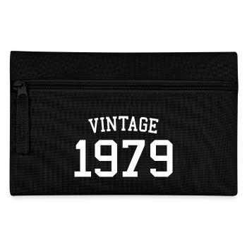 Jahrgang 1979 45. Geburtstag Männer Frauen 45 Jahre alt - Federtasche - Schwarz - Vorne