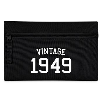 Jahrgang 1949 75. Geburtstag Männer Frauen 75 Jahre alt - Federtasche - Schwarz - Vorne