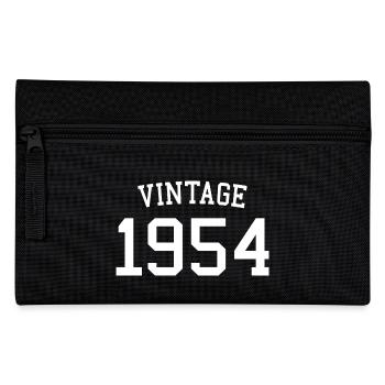 Vintage 1954 70th Birthday Men Women 70 Years Old - Pencil Case - black - Front