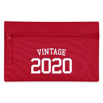 Millésime 2020 - 3 ans, 3ème anniversaire enfants - Trousse - rouge - Devant