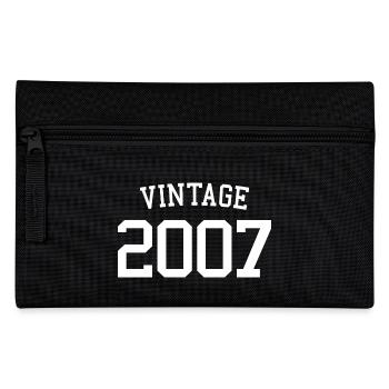 Vintage 2007 - 16 Years Old, 16th Birthday Teens - Pencil Case - black - Front