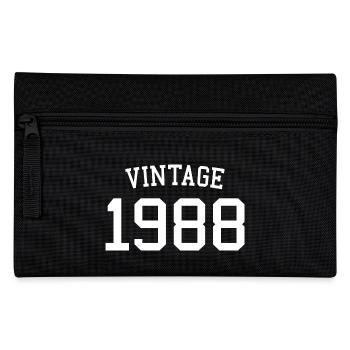 Jahrgang 1988 - 34 Jahre alt, Geschenk zum 34. Geburtstag - Federtasche - Schwarz - Vorne