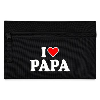 I love papa - Trousse - noir - Devant