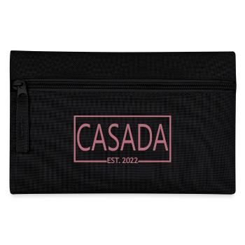 Casada Est. 2022 Wedding Anniversary Married Women - Pencil Case - black - Front