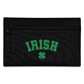 Cadeau de la Saint-Patrick Trèfle Hommes, Femmes, Enfants - Trousse - noir - Devant