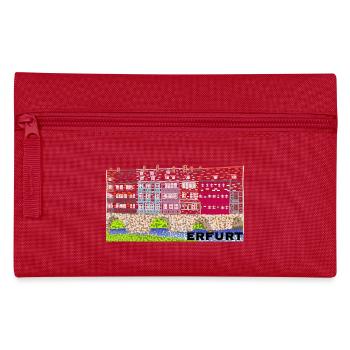 Erfurt, Historic Krämerbrücke - Pencil Case - red - Front