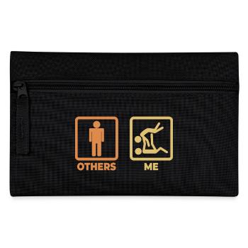 Judo stick figure - Pencil Case - black - Front