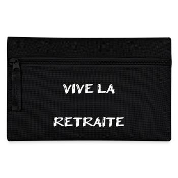 RUHESTAND. RUHESTAND. PENSIONIERT. SENIOR. OMA. OPA - Federtasche - Schwarz - Vorne