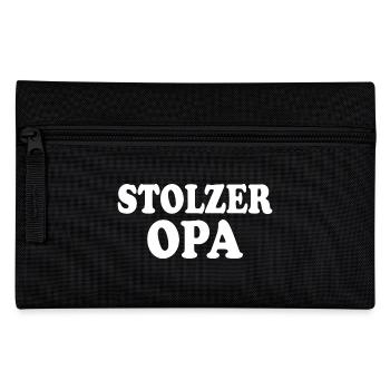 Stolzer opa - Federtasche - Schwarz - Vorne