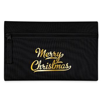 Frohe Weihnachten - Federtasche - Schwarz - Vorne