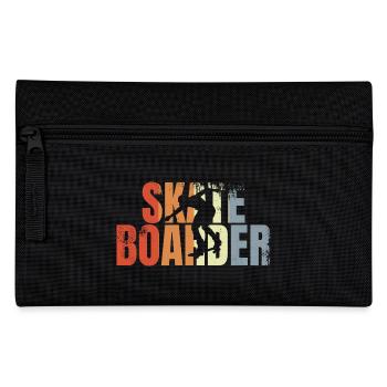 Retro Skateboarder - Pencil Case - black - Front