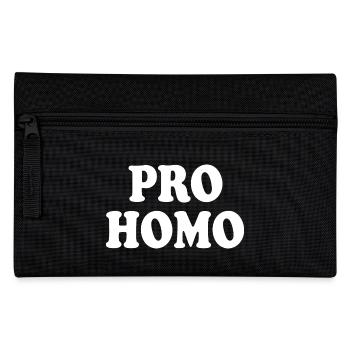 Pro homo - Pencil Case - black - Front