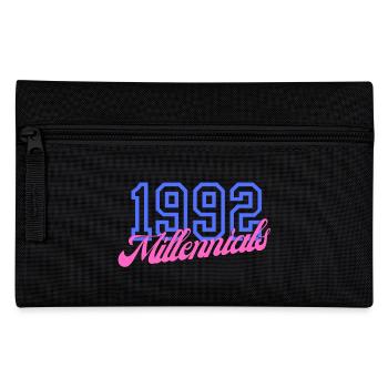 Retro 1992 Millennial Numerisches Design - Federtasche - Schwarz - Vorne