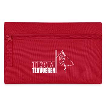TEAM Tervueren Hunde Hund Wilsigns - Federtasche - Rot - Vorne