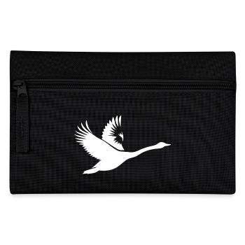 Elegant flying mute swan - Pencil Case - black - Front