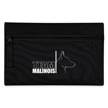 TEAM Malinois Hunde Hund Schäferhund Wilsigns - Federtasche - Schwarz - Vorne