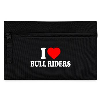 I love bull riders - Federtasche - Schwarz - Vorne