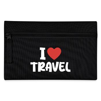 I Love Travel - Pencil Case - black - Front