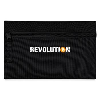 Revolution Bitcoin Kryptowährung Bitcoin - Federtasche - Schwarz - Vorne