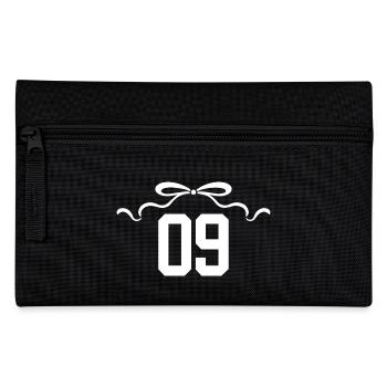Numéro 9 noeud - 9e anniversaire - Trousse - noir - Devant