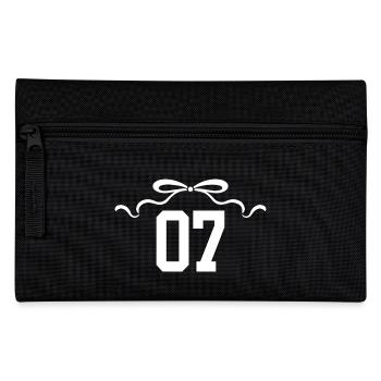 Nummer 7 Knoten - 7. Jahrestag - Federtasche - Schwarz - Vorne