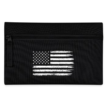 Drapeau USA - Amérique - Cadeau - Trousse - noir - Devant