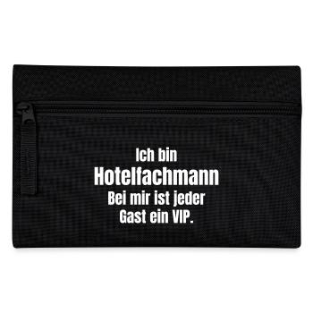Hotelfachmann - Federtasche - Schwarz - Vorne