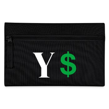 Letter y dollar - Pencil Case - black - Front