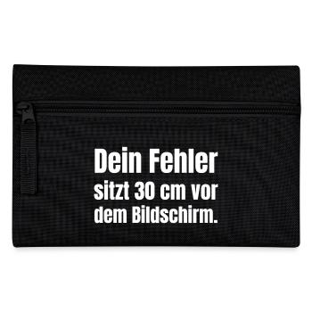 IT Computer Support Beruf - Federtasche - Schwarz - Vorne