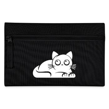 I wasn't that cat look - Pencil Case - black - Front