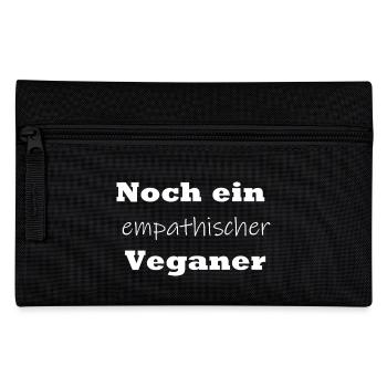 Noch ein empathischer Veganer - Federtasche - Schwarz - Vorne