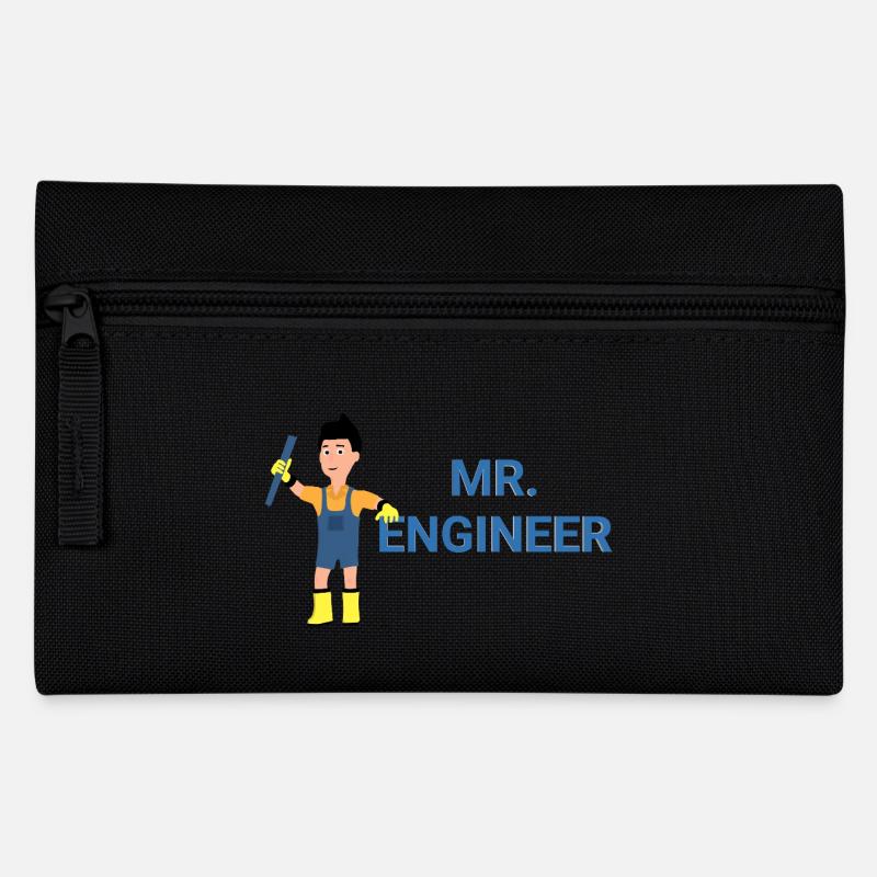 Herr Ingenieur - Federtasche - Schwarz