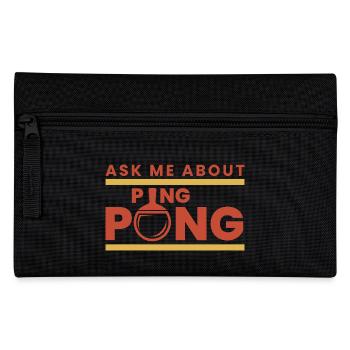 Ping Pong Vintage Dire Cadeau Table de Sport Tenni - Trousse - noir - Devant